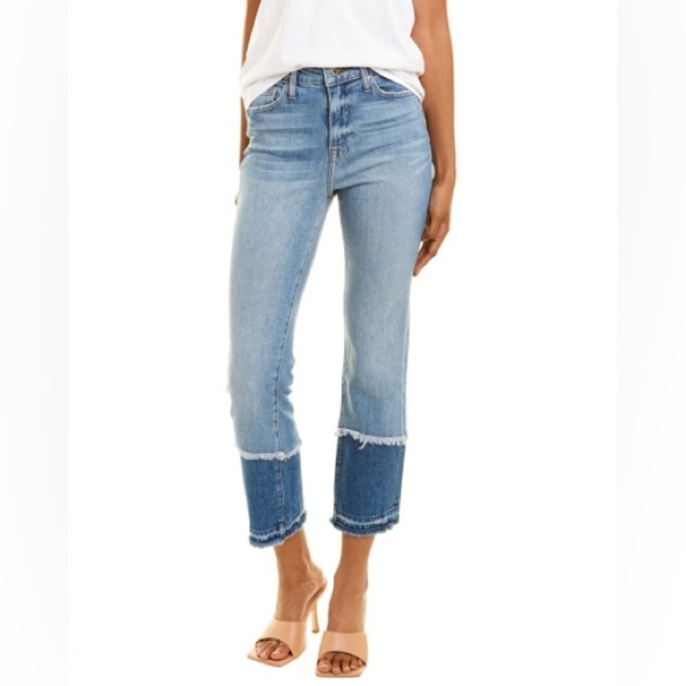 Jonathan Simkhai River Cayucas High-Rise Straight Leg Jean Blue Denim Women’s 25